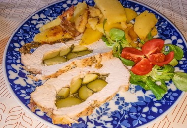 Morčacie prsia s medvedím cesnakom