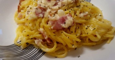 bezlepkové cestoviny Carbonara